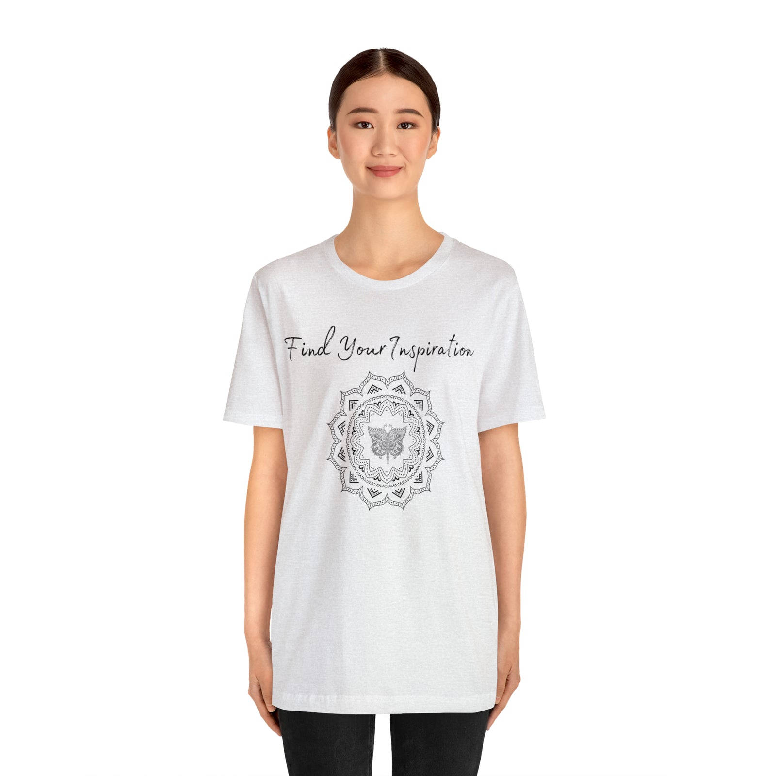 Find Your Inspiration butterfly mandala Unisex Jersey Short Sleeve Tee 15 colors