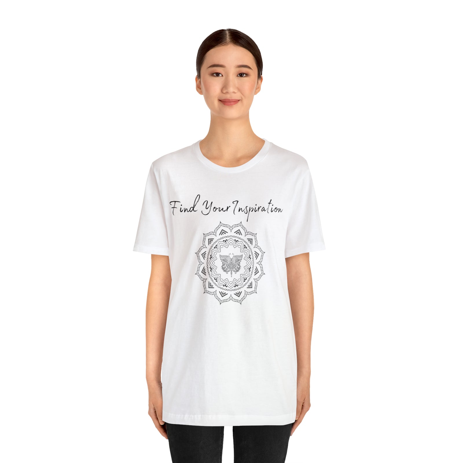 Find Your Inspiration butterfly mandala Unisex Jersey Short Sleeve Tee 15 colors
