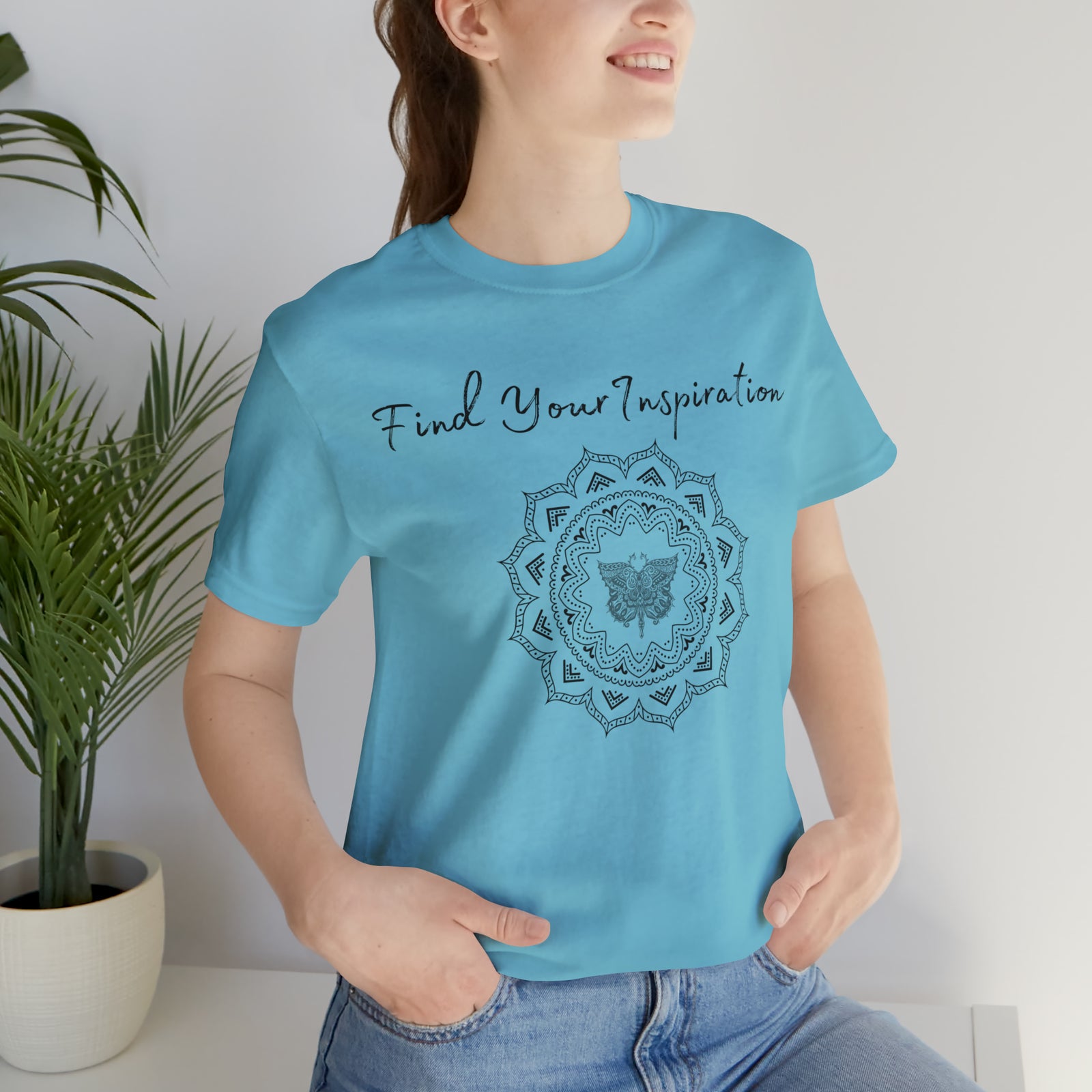 Find Your Inspiration butterfly mandala Unisex Jersey Short Sleeve Tee 15 colors