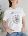 Find your Happiness mandala Unisex Jersey Short Sleeve Tee in 15 colors