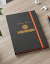 Find Your Balance Mandala w/ border Color Contrast Notebook - Ruled Journal