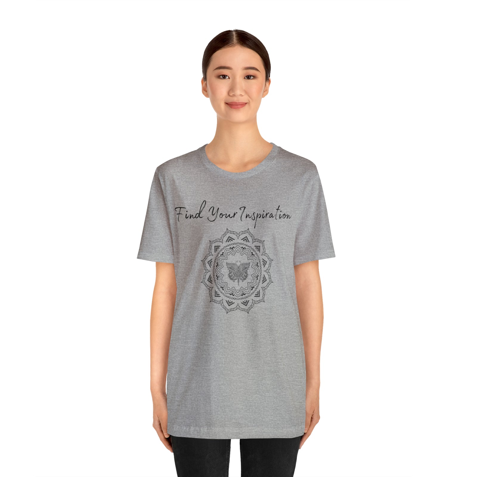 Find Your Inspiration butterfly mandala Unisex Jersey Short Sleeve Tee 15 colors