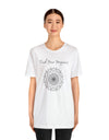 Find your Happiness mandala Unisex Jersey Short Sleeve Tee in 15 colors
