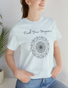 Find your Happiness mandala Unisex Jersey Short Sleeve Tee in 15 colors