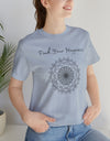 Find your Happiness mandala Unisex Jersey Short Sleeve Tee in 15 colors