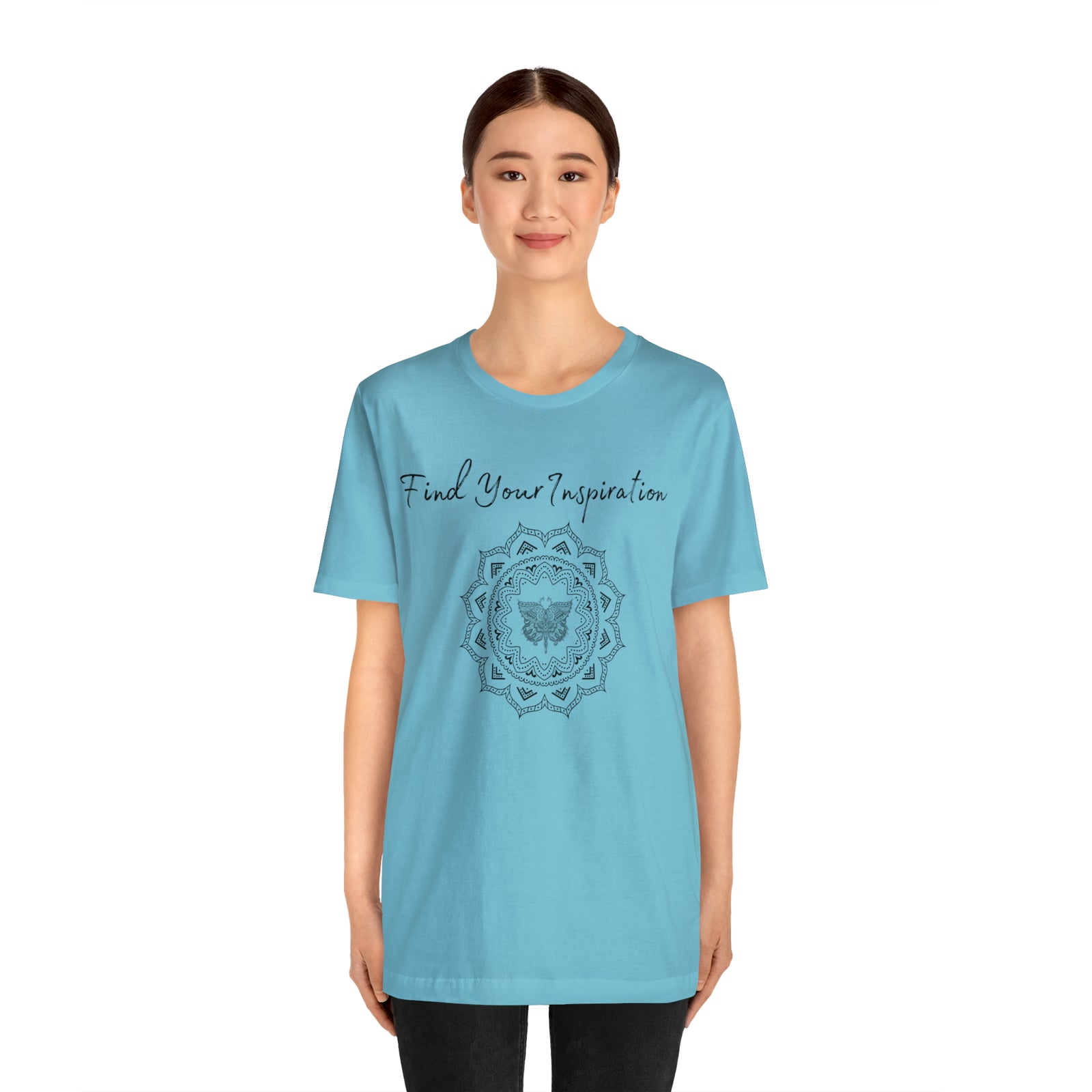 Find Your Inspiration butterfly mandala Unisex Jersey Short Sleeve Tee 15 colors