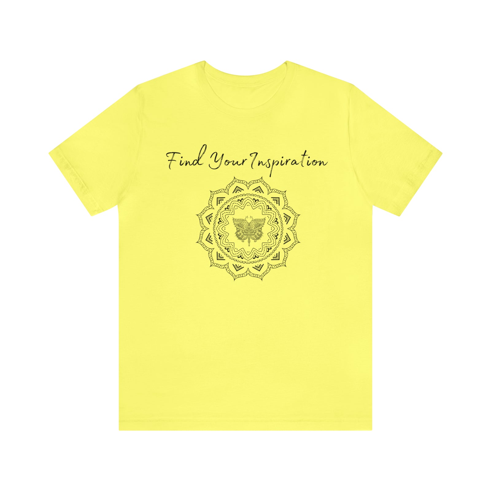 Find Your Inspiration butterfly mandala Unisex Jersey Short Sleeve Tee 15 colors