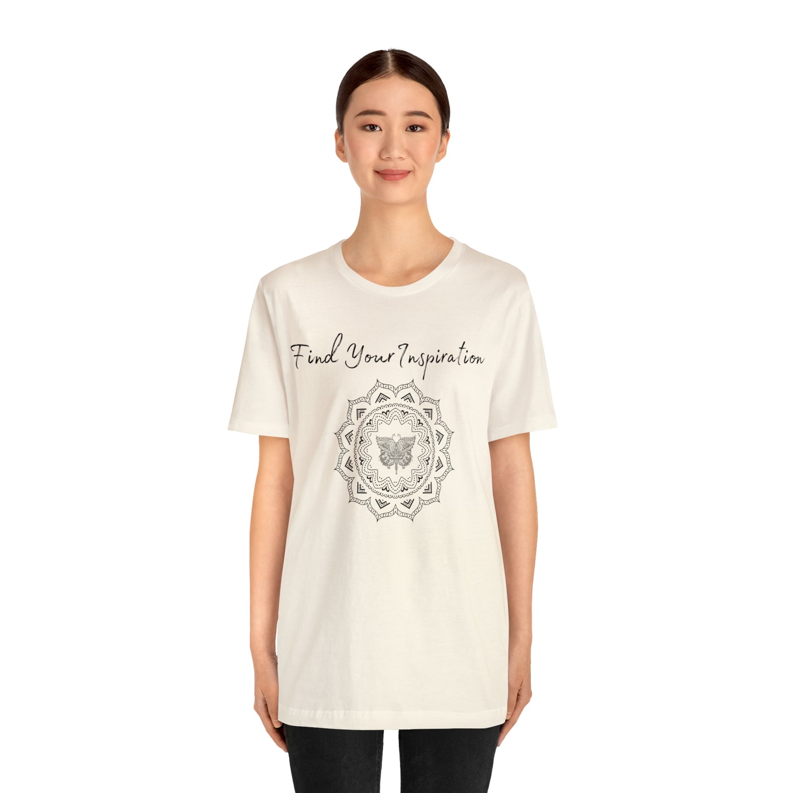 Find Your Inspiration butterfly mandala Unisex Jersey Short Sleeve Tee 15 colors