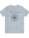 Find your Happiness mandala Unisex Jersey Short Sleeve Tee in 15 colors