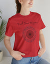 Find your Happiness mandala Unisex Jersey Short Sleeve Tee in 15 colors