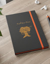 Find your Peace Mandala Tree  and dove design with inside Color Contrast Notebook - Ruled Journal