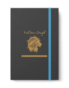 Find Your Strength Mandala Lion design Grey-Color Contrast Notebook - Ruled