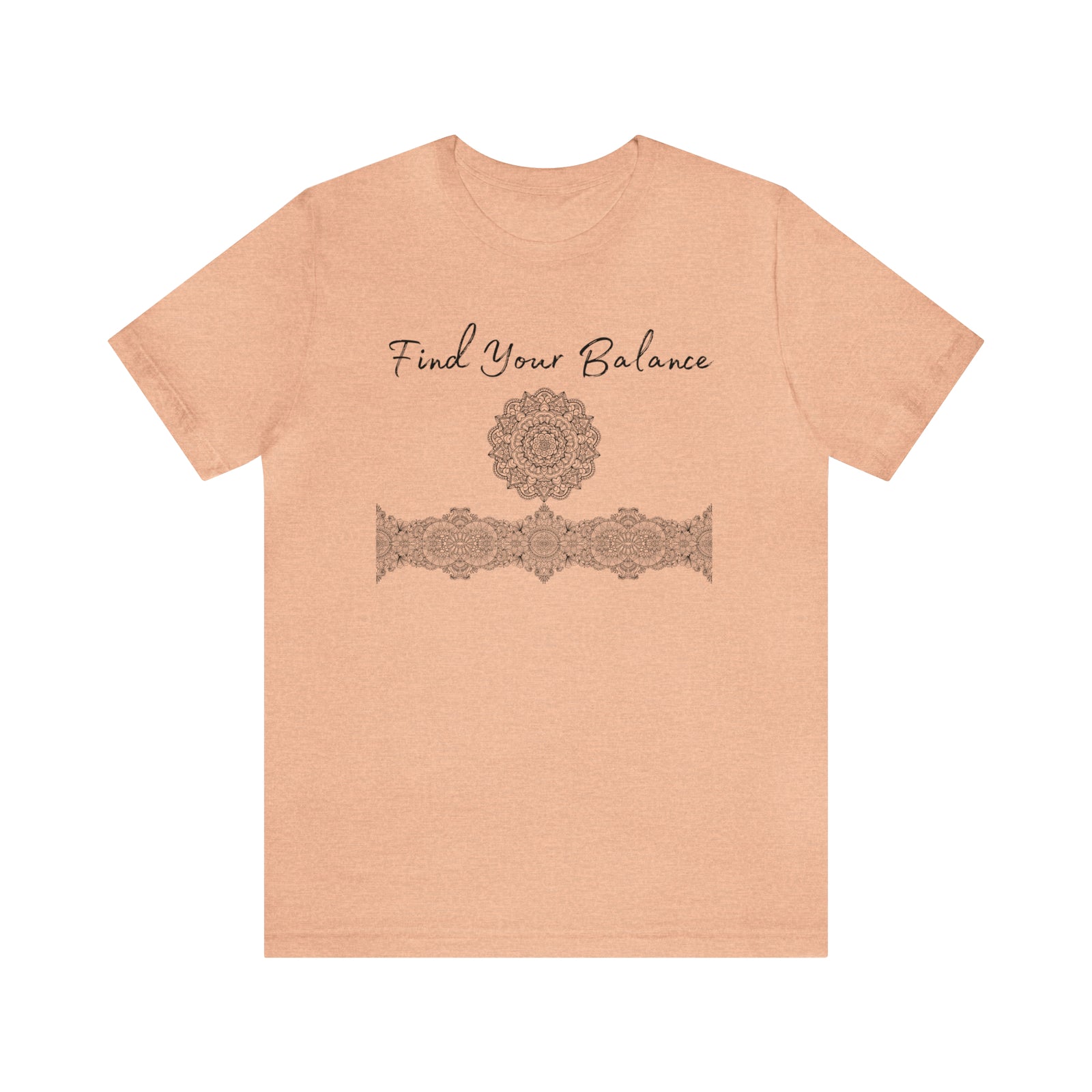 Find Your Balance mandala 2 Unisex Jersey Short Sleeve Tee 15 colors