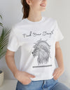 Find Your Strength Lion Mandala Unisex Jersey Short Sleeve Tee 15 colors