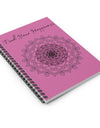 Find your Happiness mandala--Pink Spiral Notebook - Ruled Line