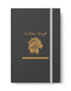 Find Your Strength Mandala Lion design Grey-Color Contrast Notebook - Ruled