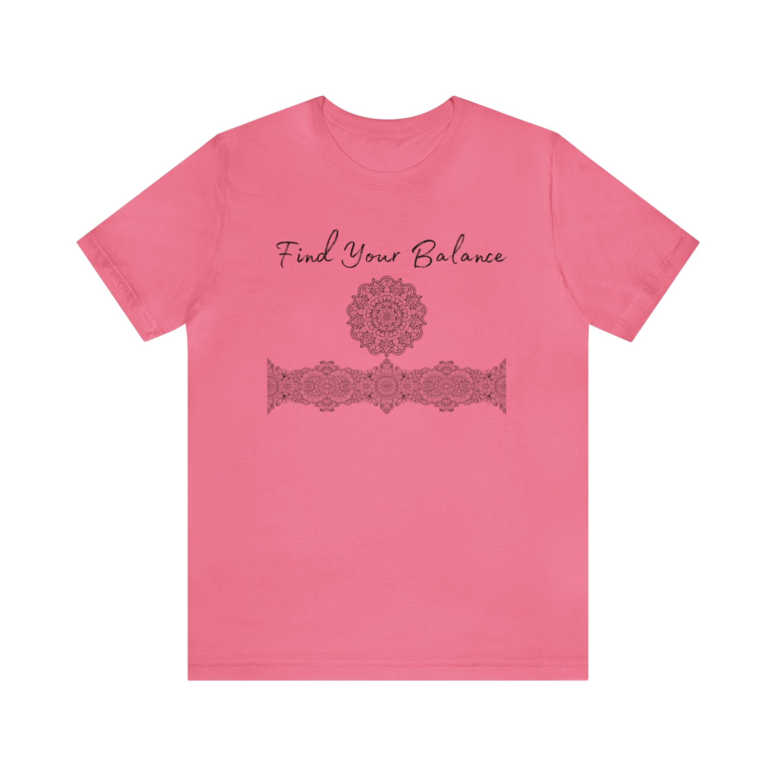 Find Your Balance mandala 2 Unisex Jersey Short Sleeve Tee 15 colors