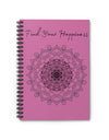 Find your Happiness mandala--Pink Spiral Notebook - Ruled Line